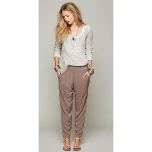 Free People rayon taupe lounge pants